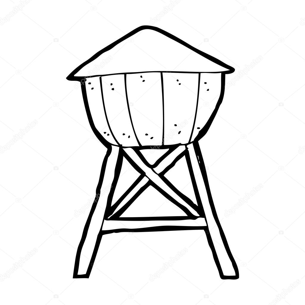 Water Tower Drawing at GetDrawings Free download