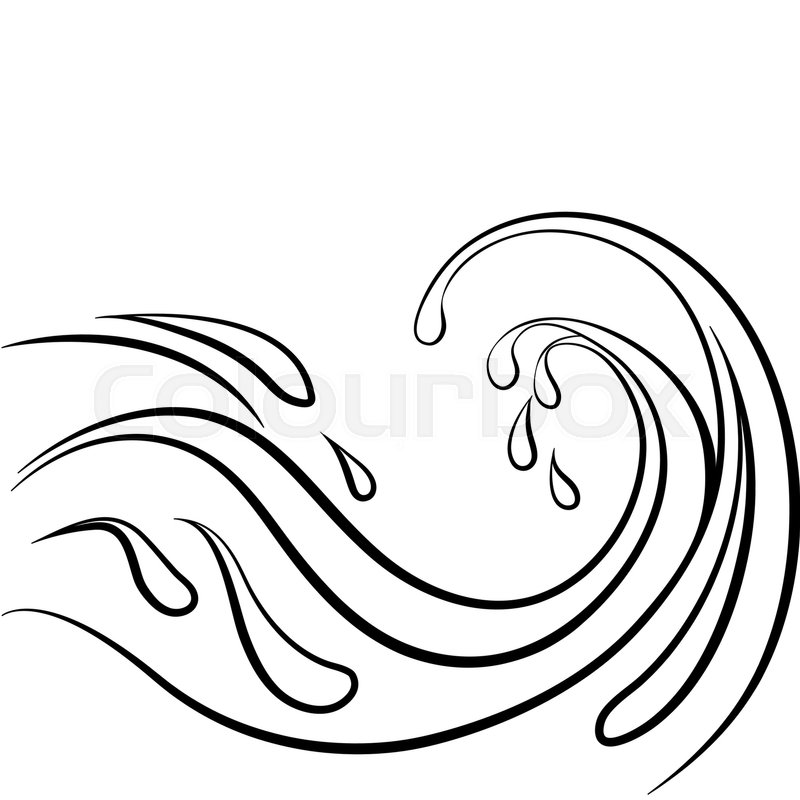 Water Wave Drawing at GetDrawings | Free download