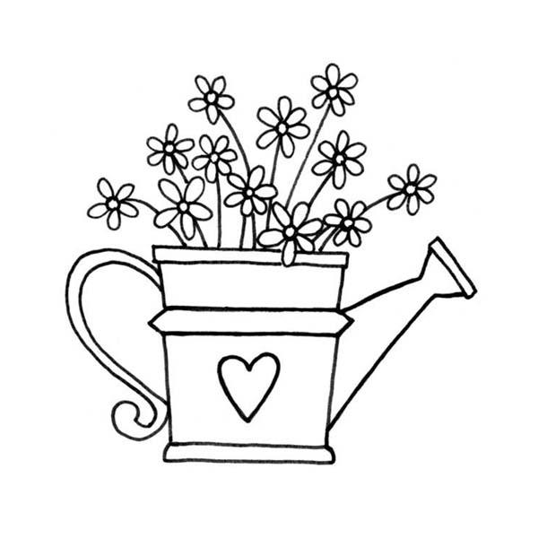 Watering Can Drawing at GetDrawings | Free download