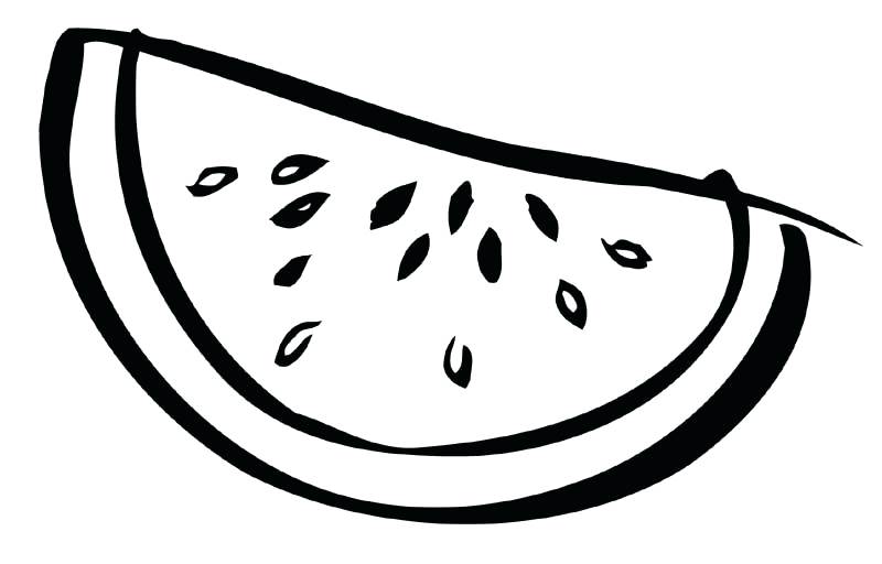 Watermelon Line Drawing at GetDrawings | Free download