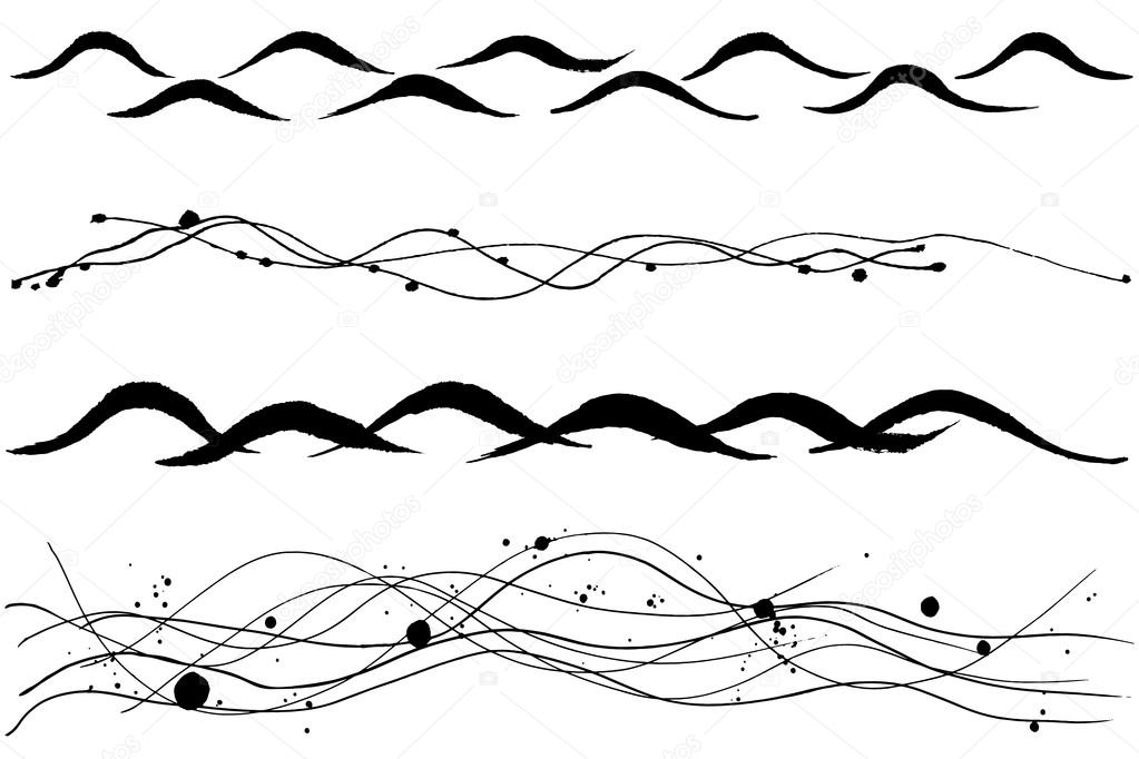 Wave Line Drawing at GetDrawings | Free download
