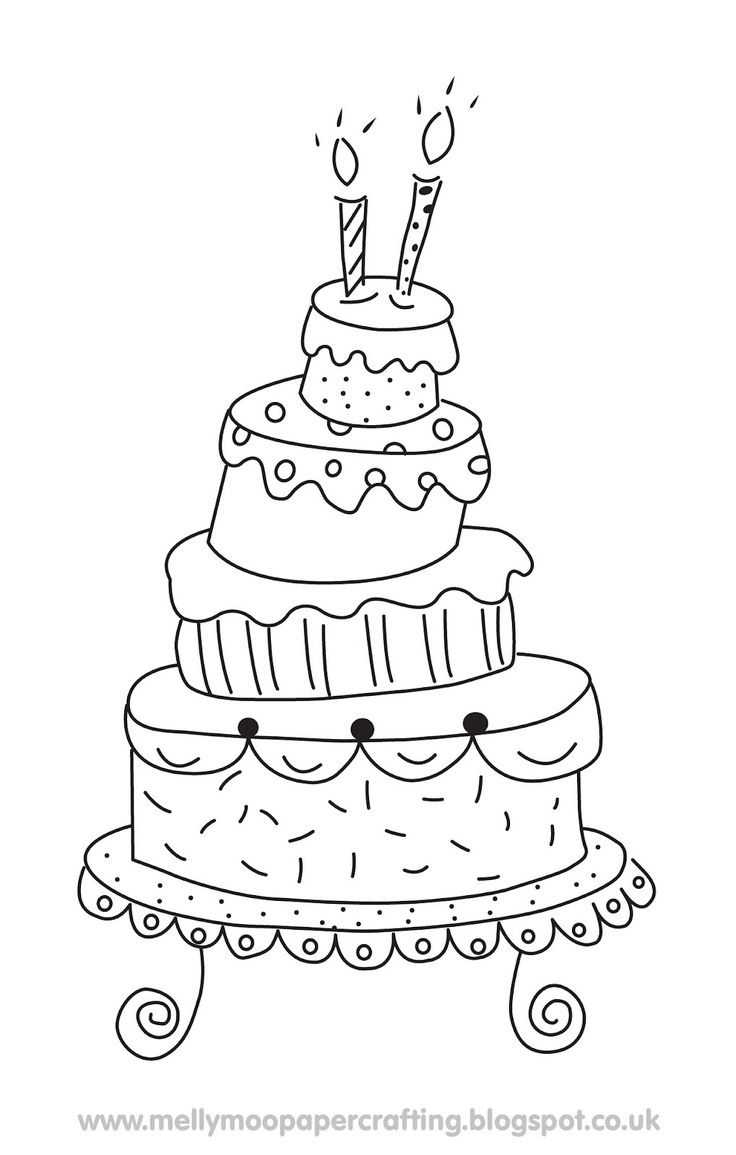 Wedding Cake Line Drawing at GetDrawings | Free download