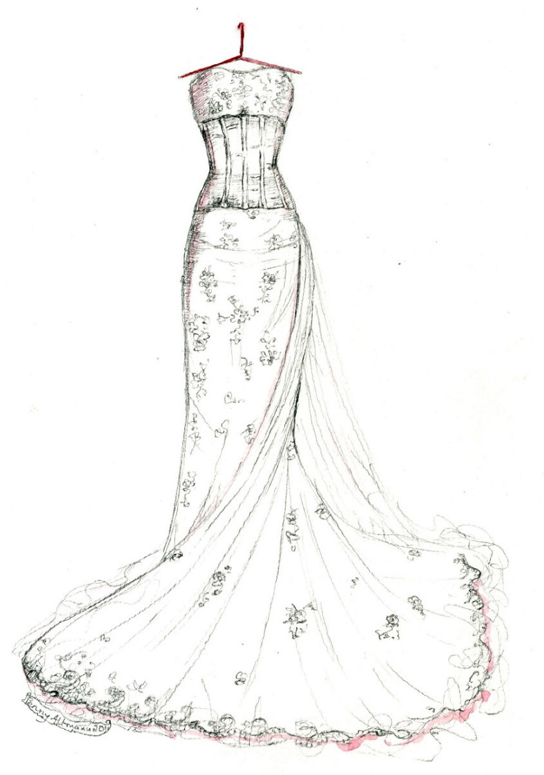 Featured image of post Wedding Dress Fashion Designing Dresses Drawing / If there is need to.