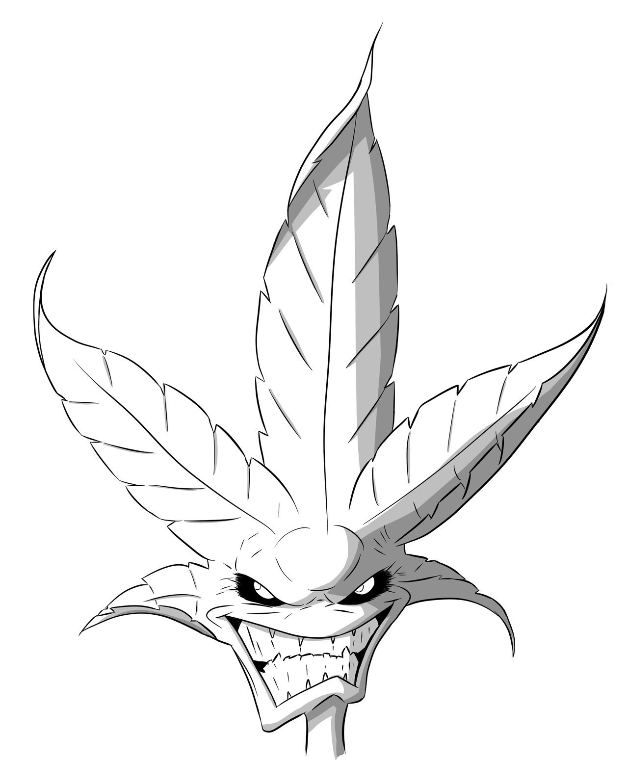 Weed Leaf Drawing at GetDrawings Free download