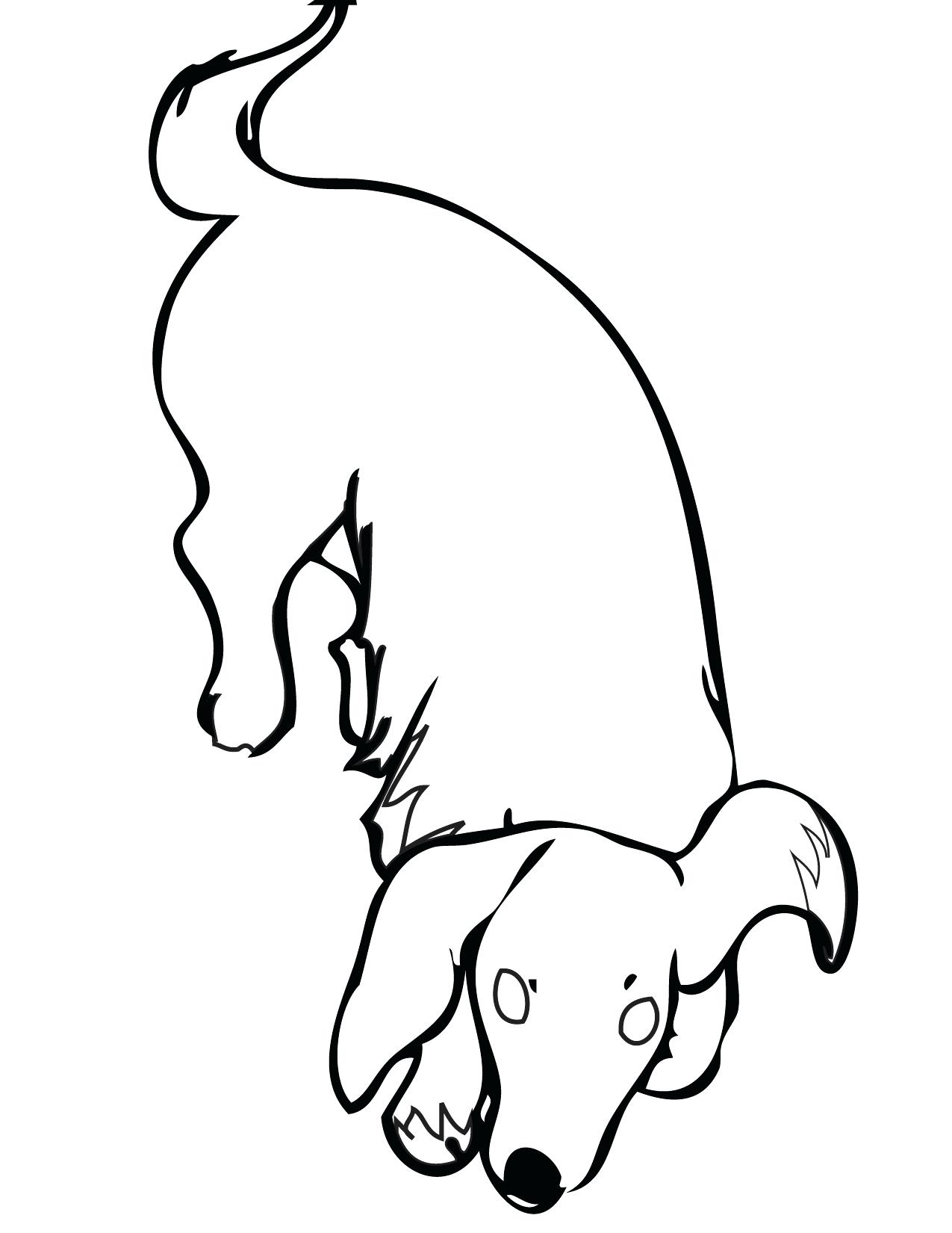 Weenie Dog Drawing at GetDrawings | Free download