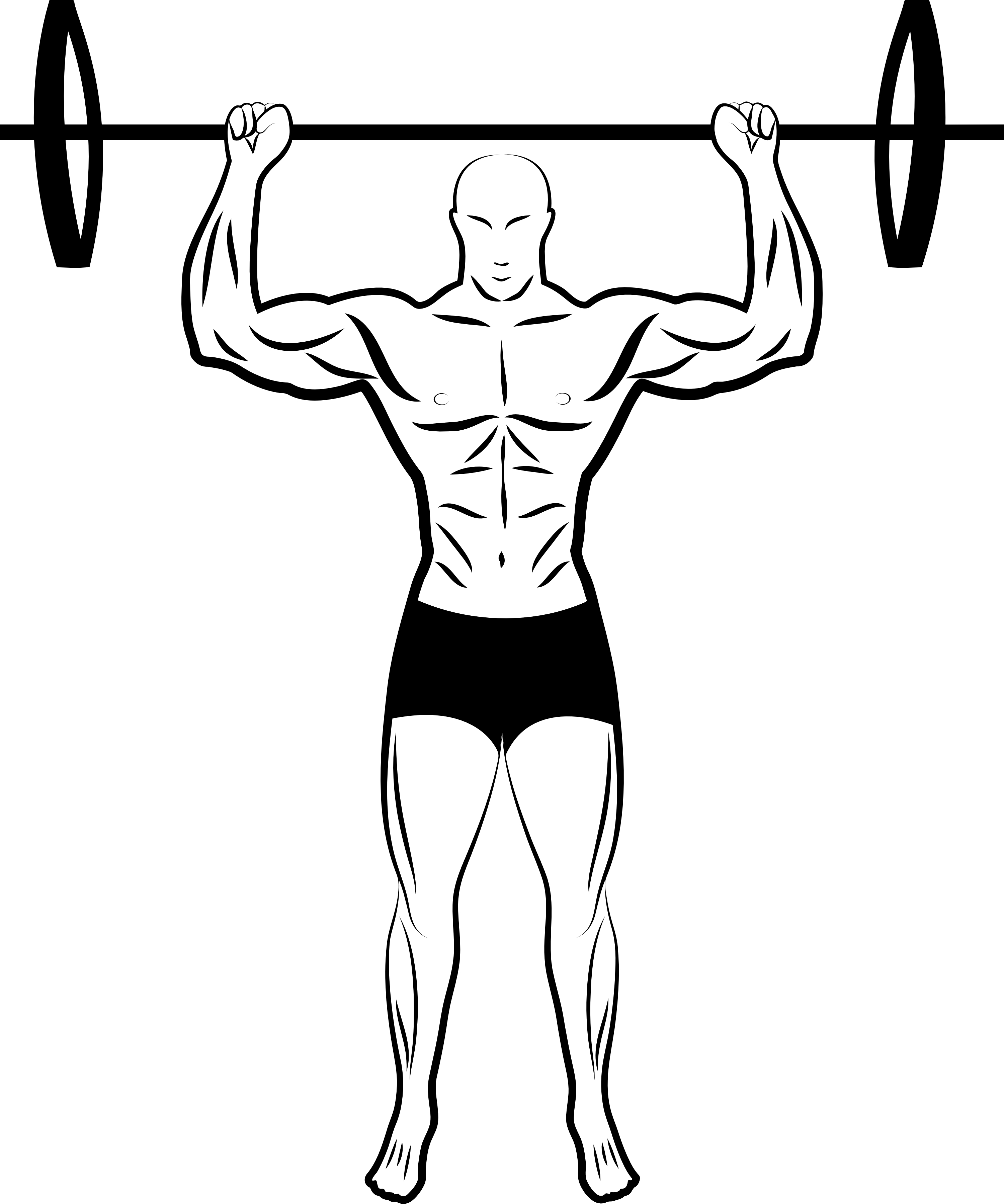 Weight Lifting Drawing at GetDrawings | Free download