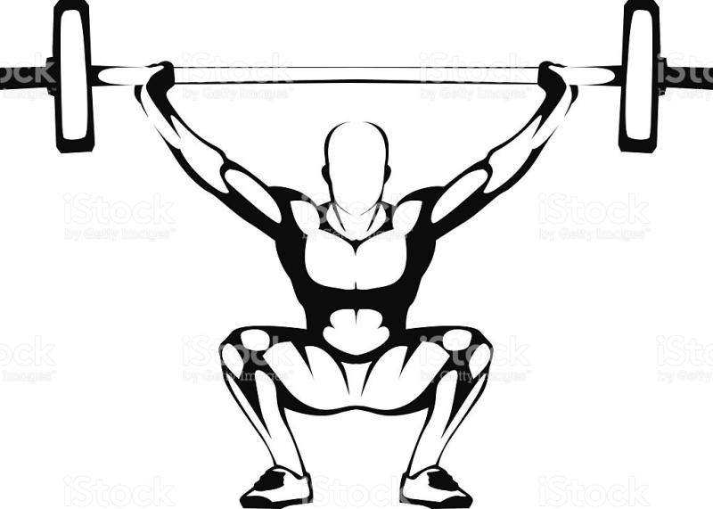 Weight Lifting Drawing at GetDrawings | Free download