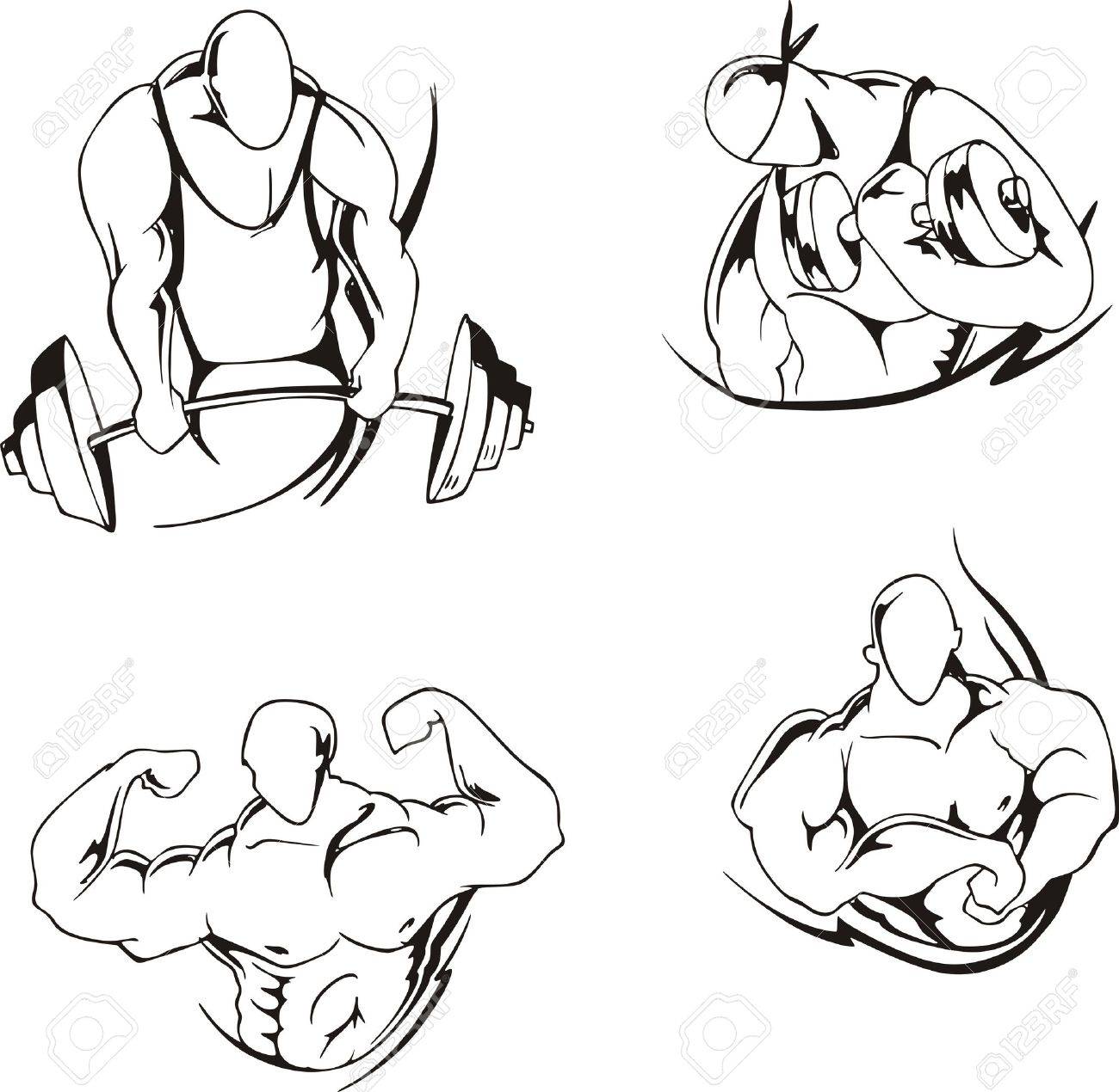 Weightlifting Drawing at GetDrawings | Free download