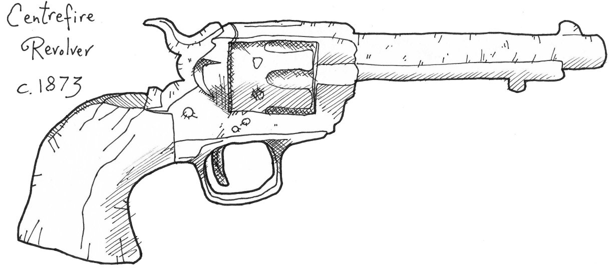 Western Revolver Drawing at GetDrawings Free download