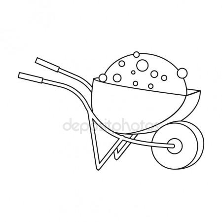 Wheelbarrow Drawing at GetDrawings | Free download