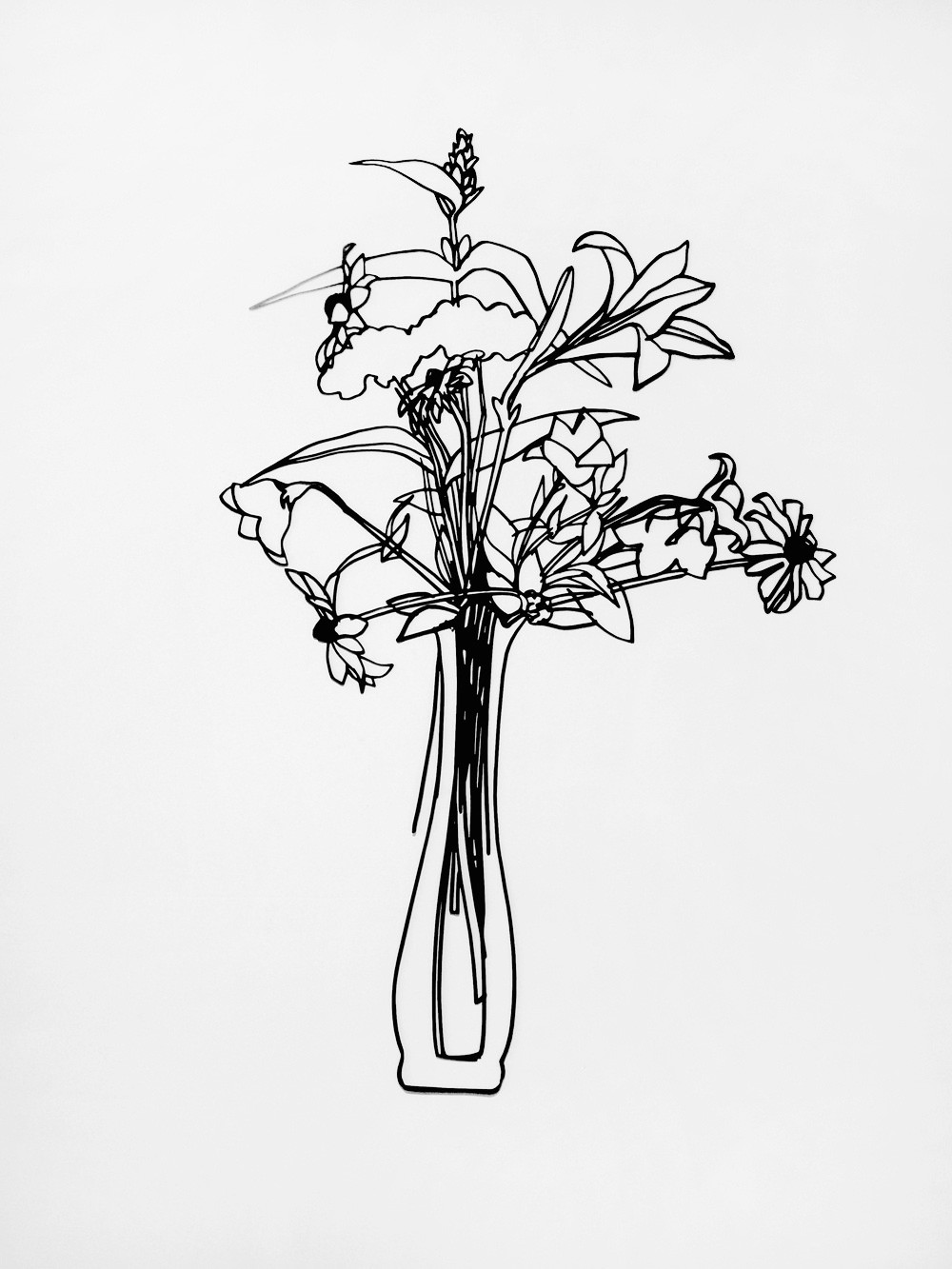 Wildflower Bouquet Drawing at GetDrawings | Free download