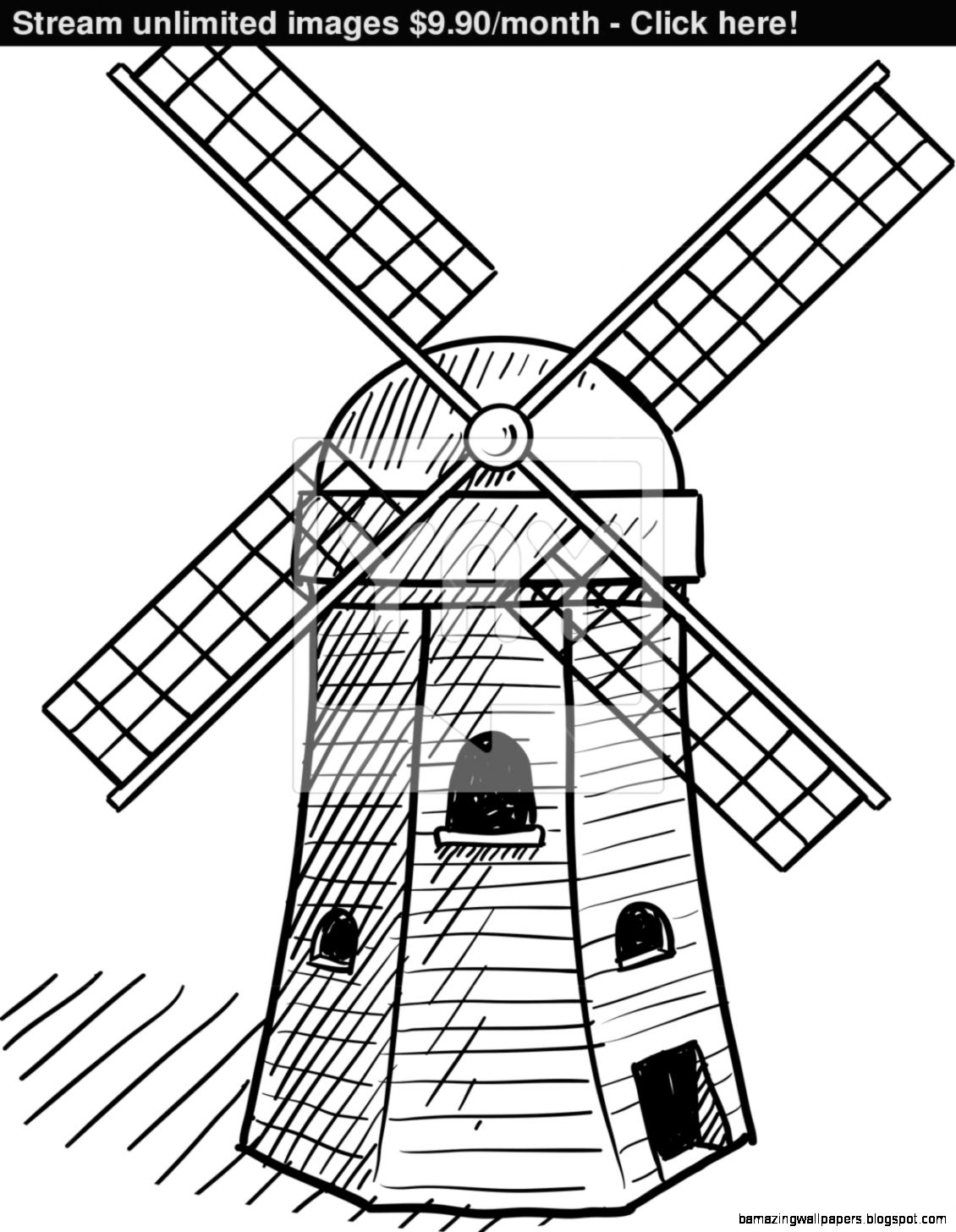 Featured image of post Windmill Sketch Easy