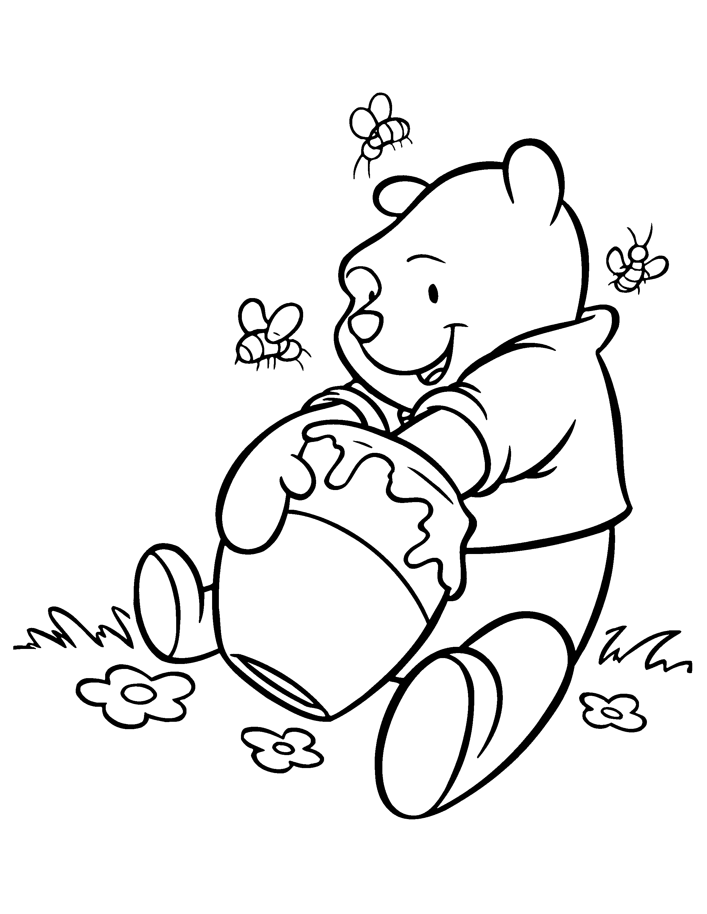 Winnie The Pooh Line Drawing at GetDrawings Free download