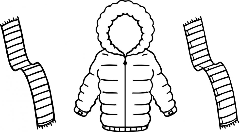 Winter Coat Coloring Pages Bltidm