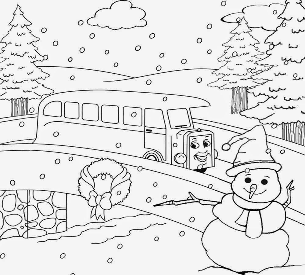 Winter Landscape Drawing at GetDrawings | Free download