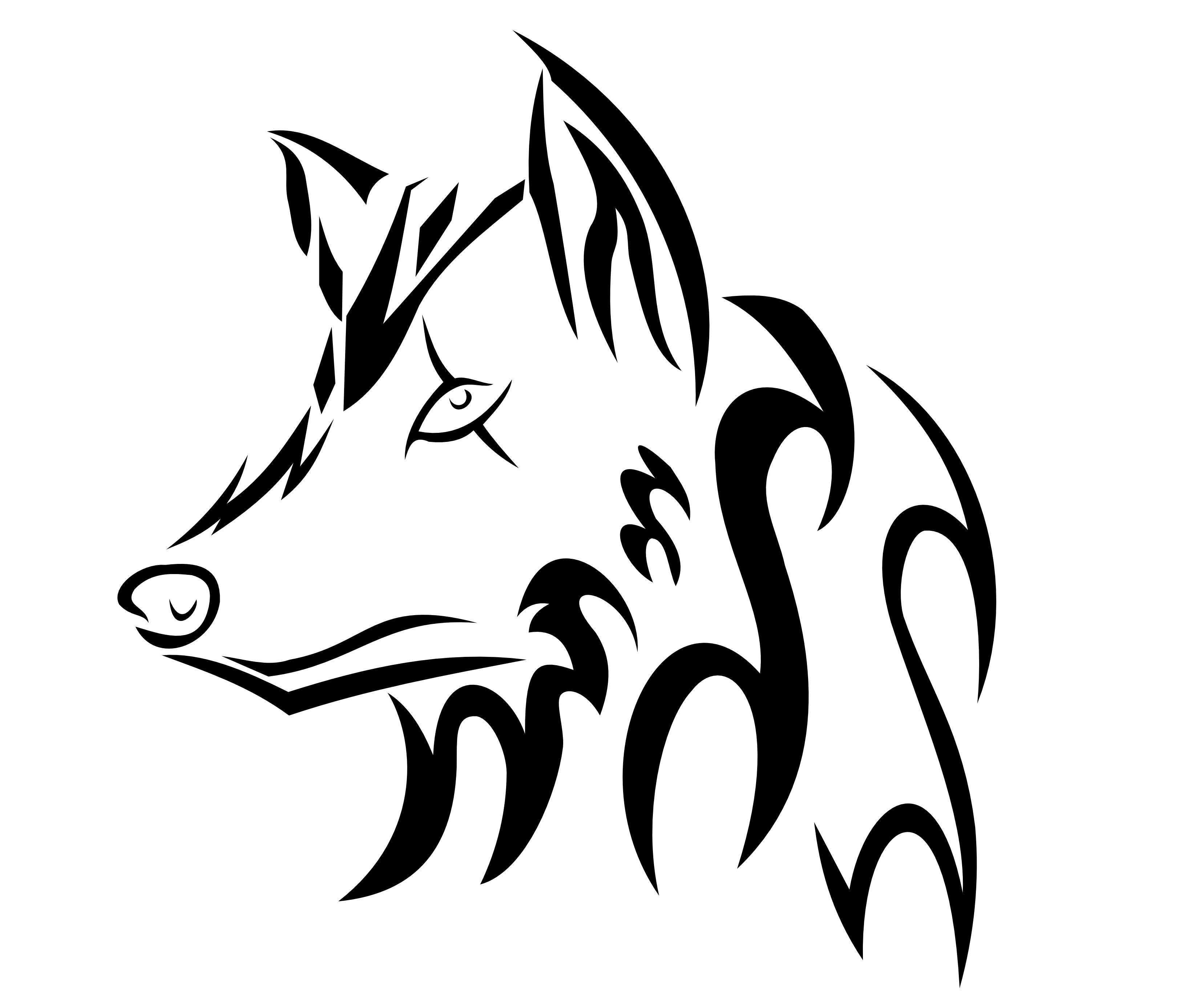 Wolf Drawing Easy at GetDrawings Free download