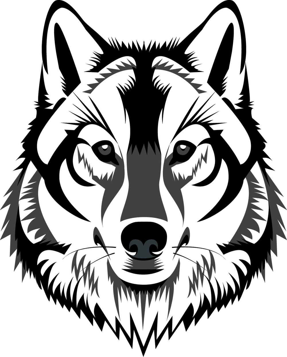 Wolf Drawing Outlines at GetDrawings Free download