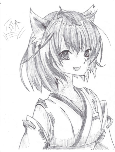 Wolf Girl Drawing at GetDrawings | Free download