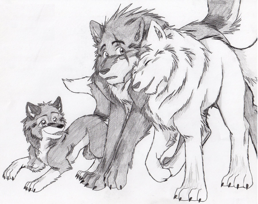 Wolf Pups Drawing at GetDrawings | Free download