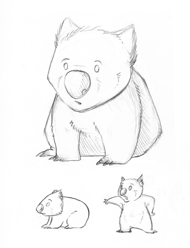 Wombat Drawing at GetDrawings | Free download