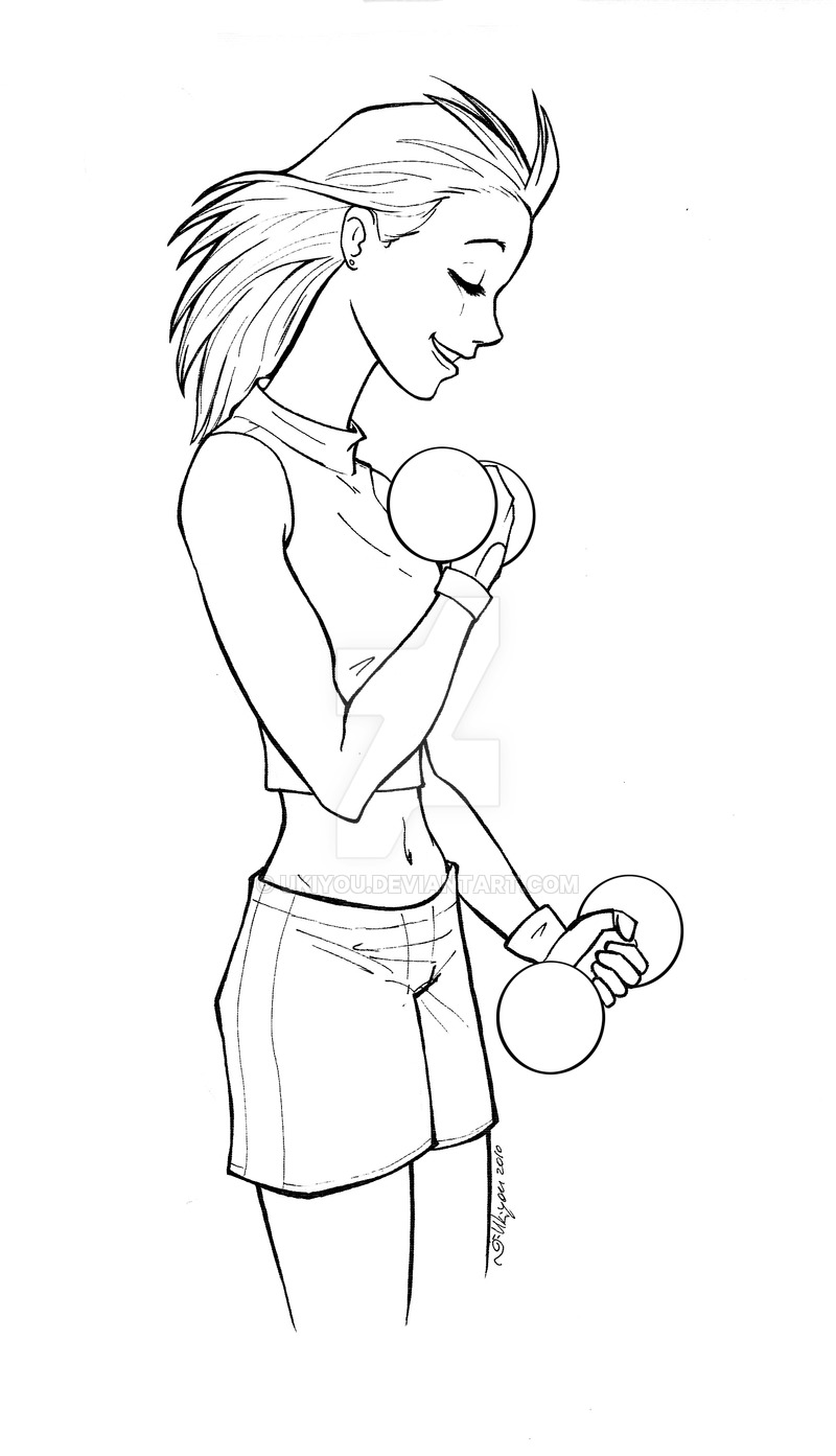 Workout Drawing at GetDrawings | Free download