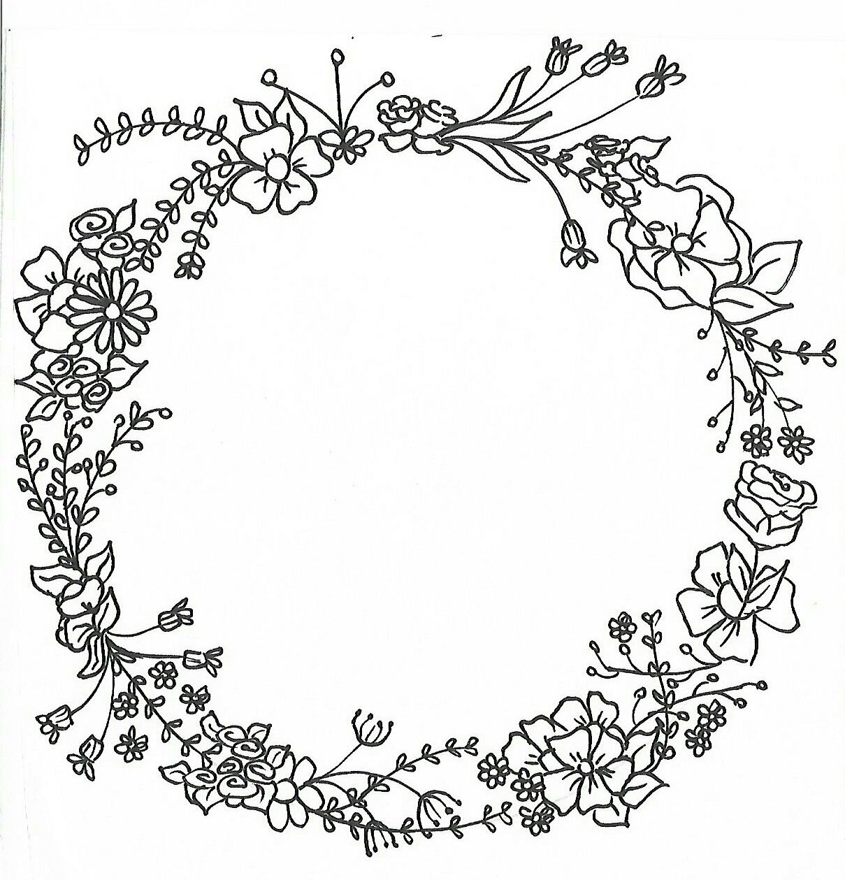 Wreath Drawing at GetDrawings Free download