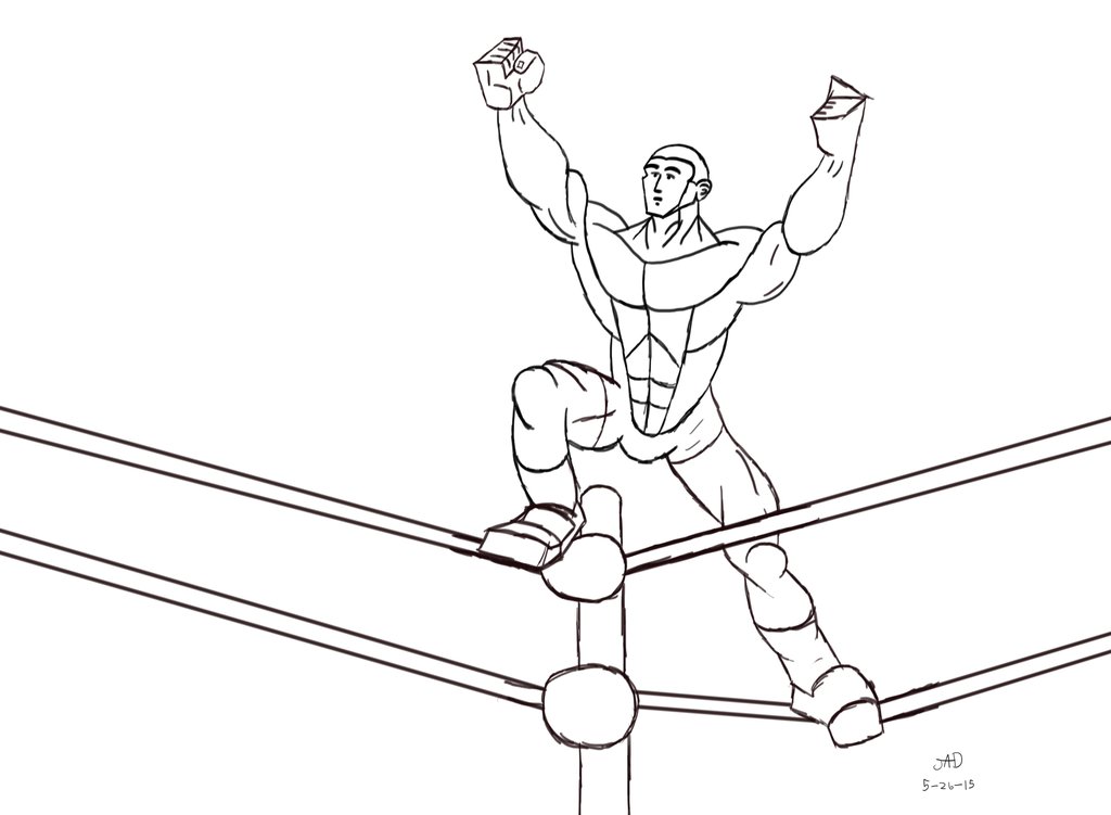 Wrestler Drawing at GetDrawings Free download
