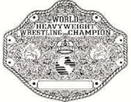wrestling championship belt template