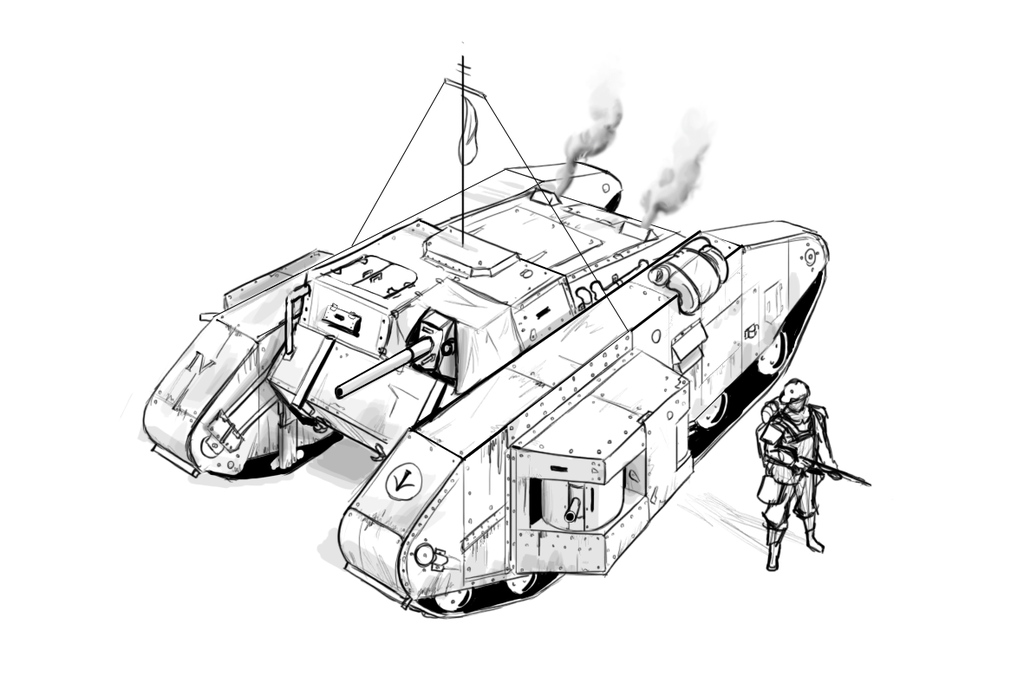 Ww1 Tank Drawing at GetDrawings Free download