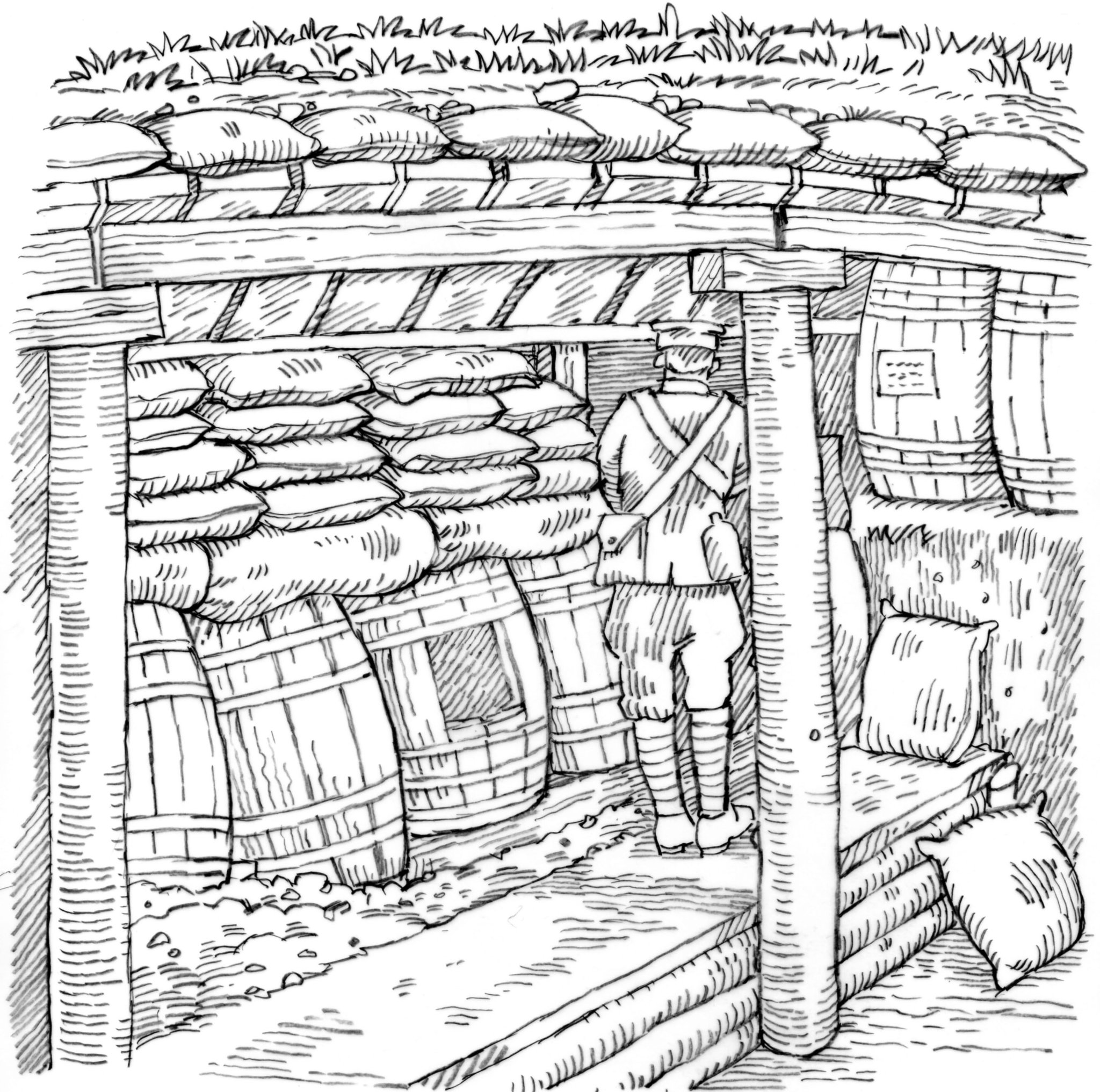 Ww1 Trench Drawing at GetDrawings Free download