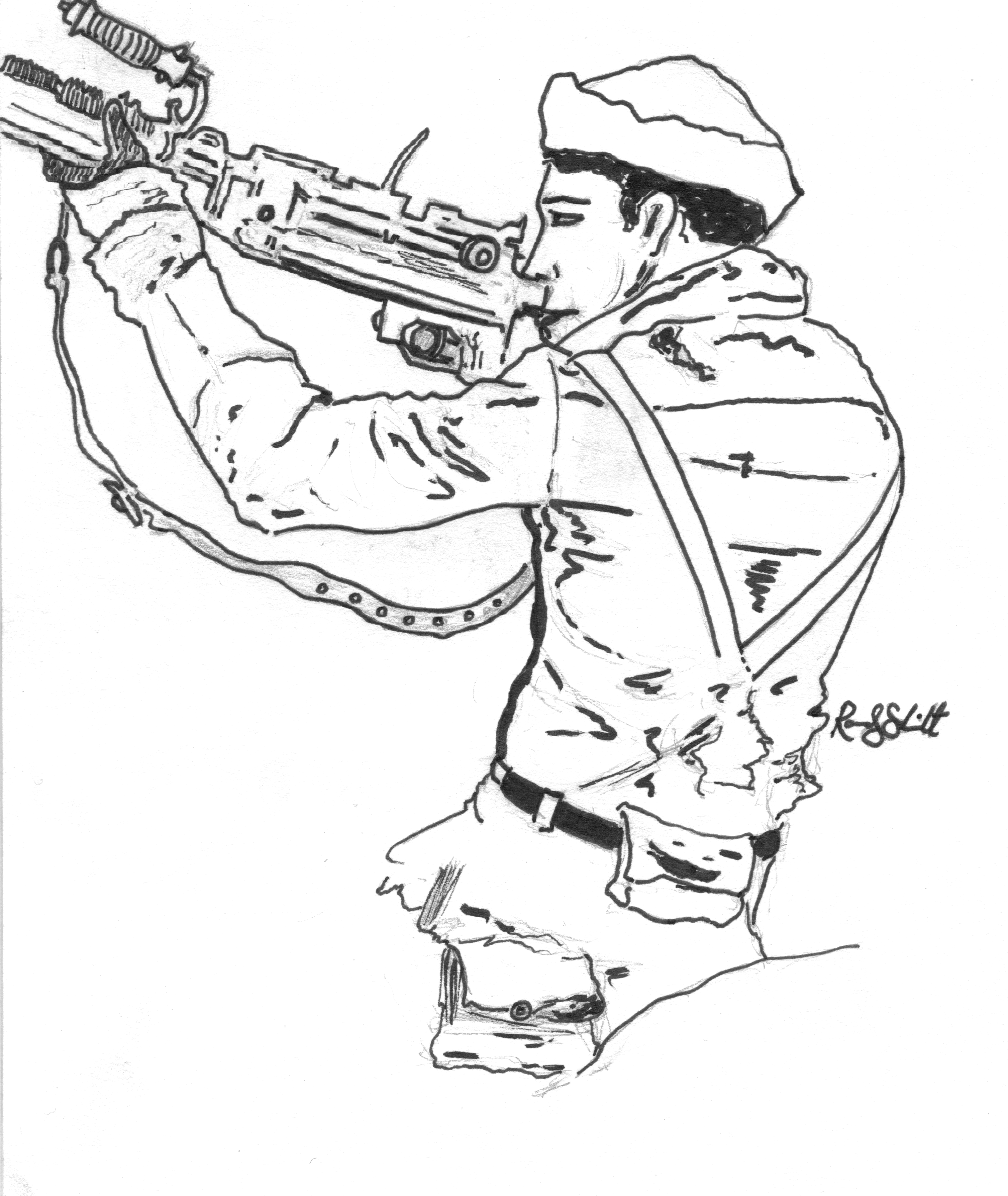 Ww2 Sketches Easy / Soldier Drawing Easy at GetDrawings Free download