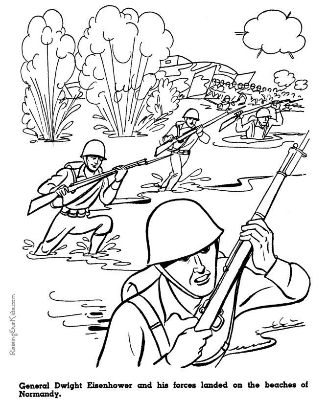 362 Cartoon Ww2 Coloring Pages Soldiers 