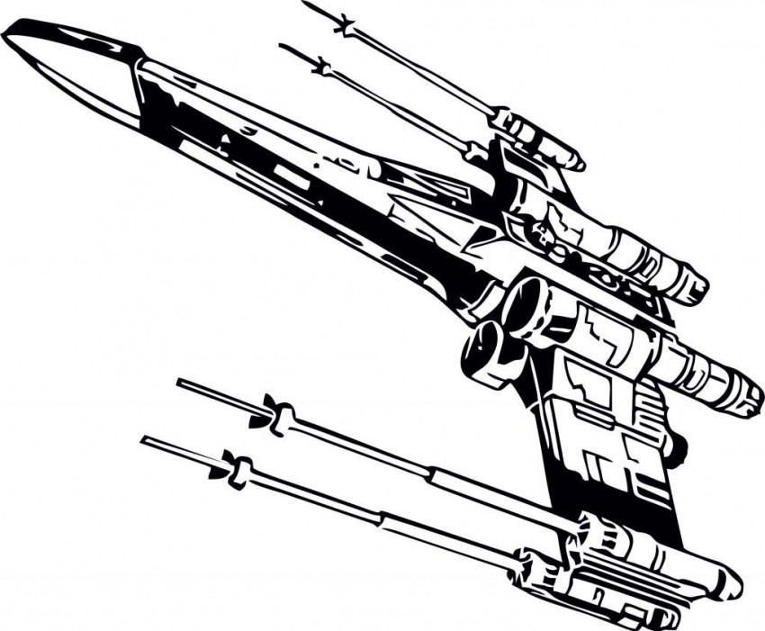 These x wing fighter star wars coloring pages are invented to encoura...