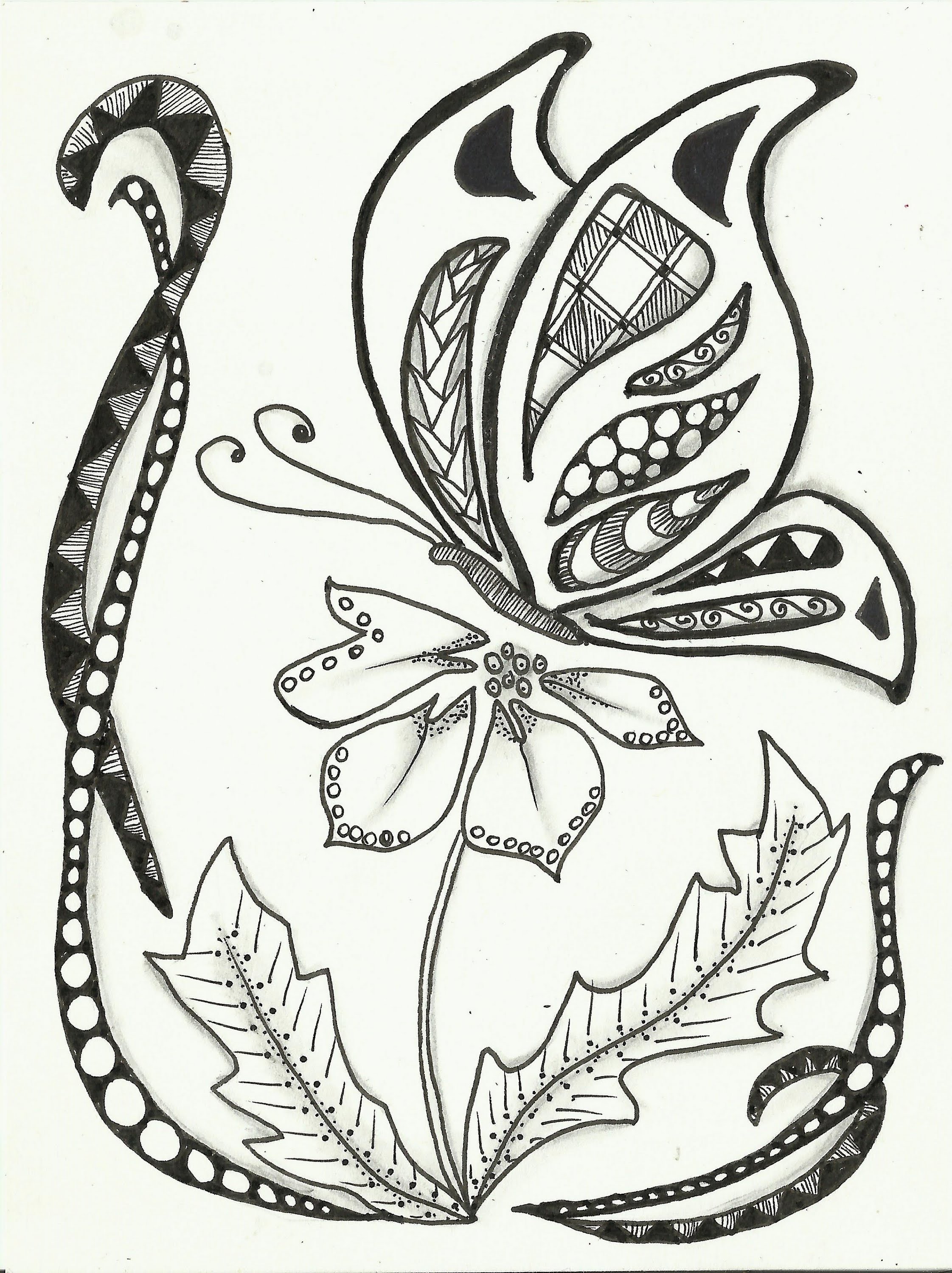 Zentangles Drawing At Getdrawings Free Download