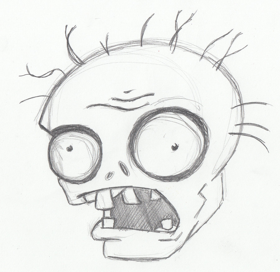 plants vs zombies drawing easy