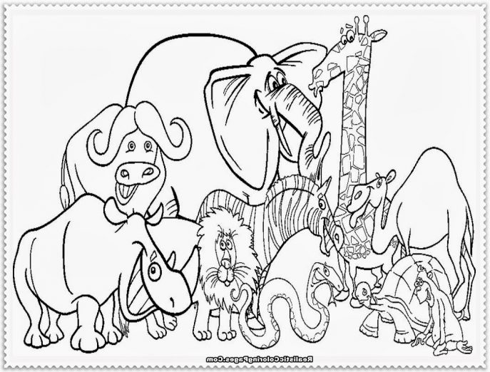 Zoo Cartoon Drawing at GetDrawings | Free download