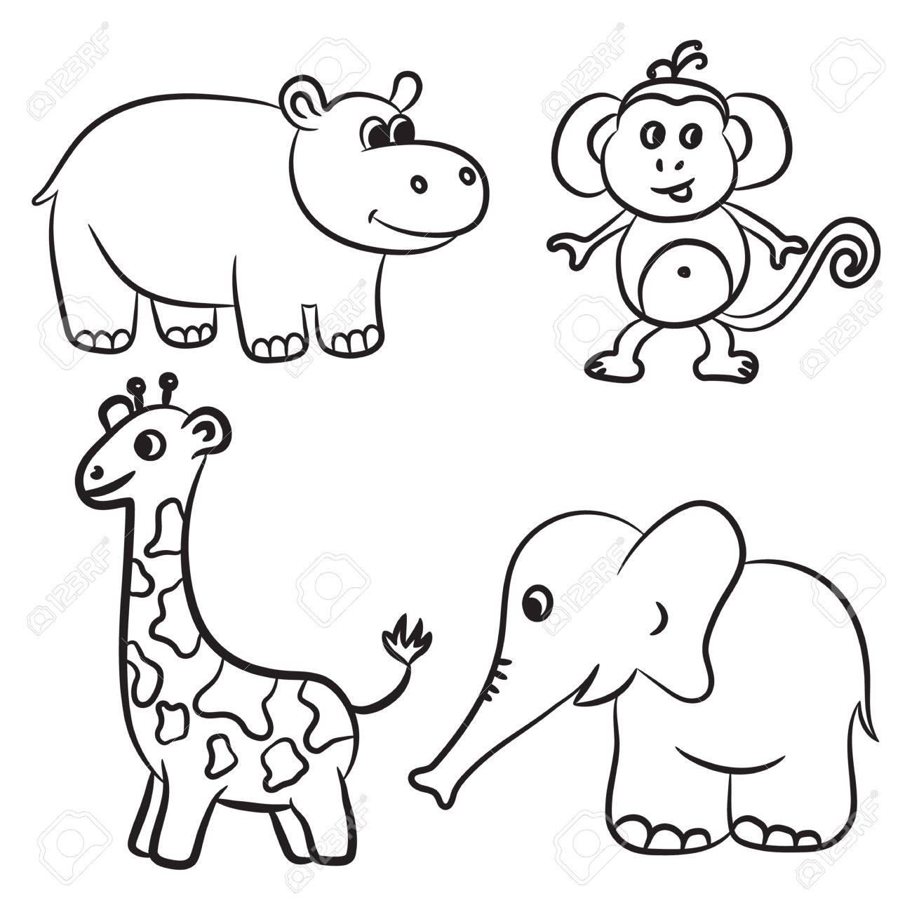 Zoo Cartoon Drawing at GetDrawings | Free download