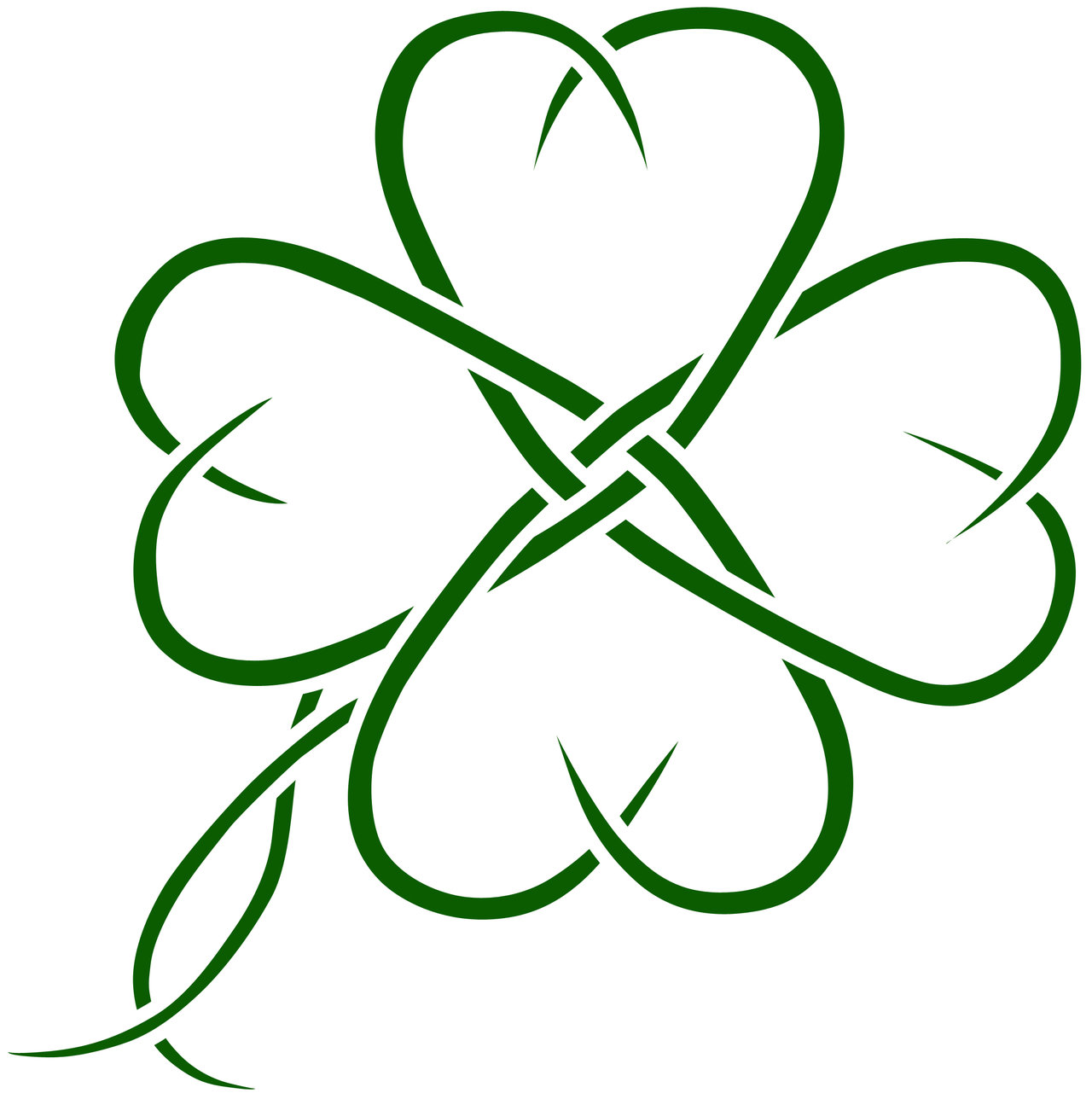 4-leaf-clover-silhouette-at-getdrawings-free-download