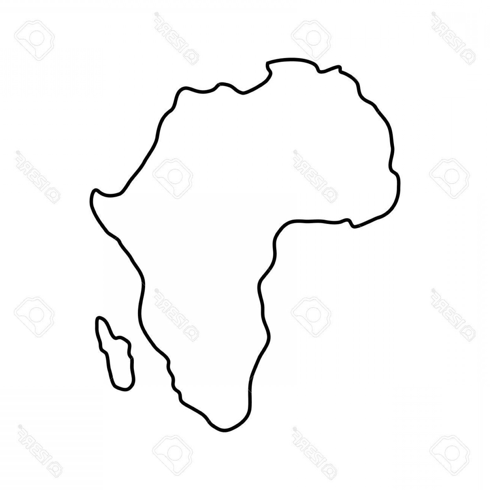 Africa Map Silhouette at GetDrawings | Free download