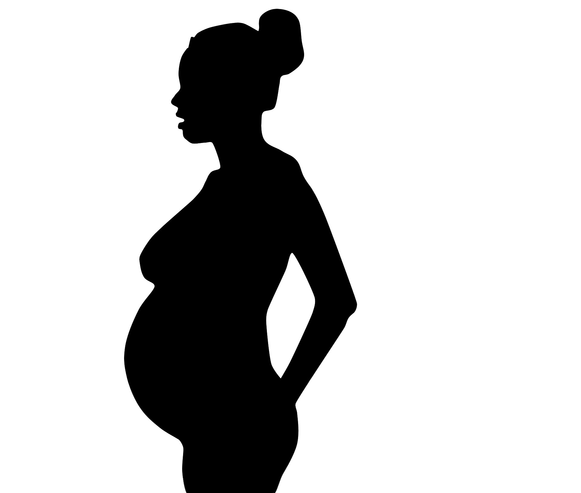 African American Pregnant Woman Silhouette At Getdrawings Free Download