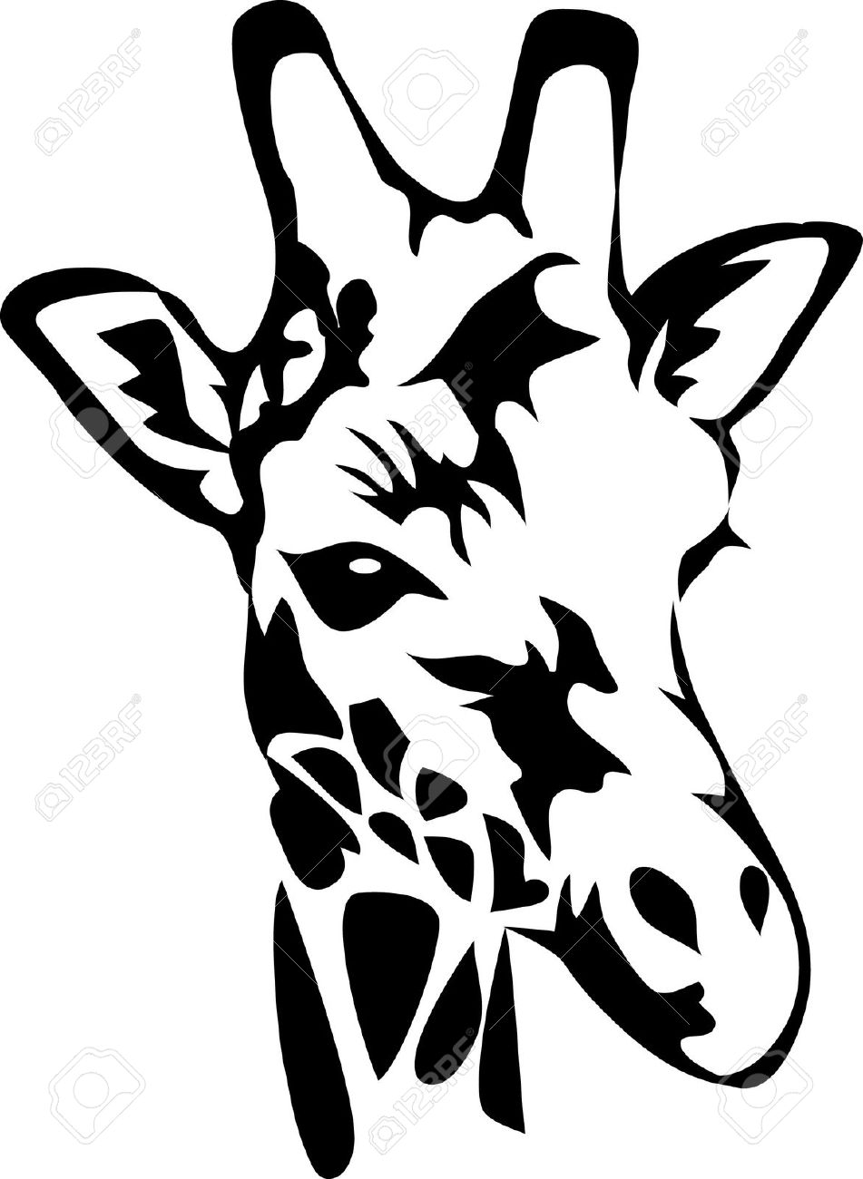 African Giraffe Silhouette at GetDrawings | Free download