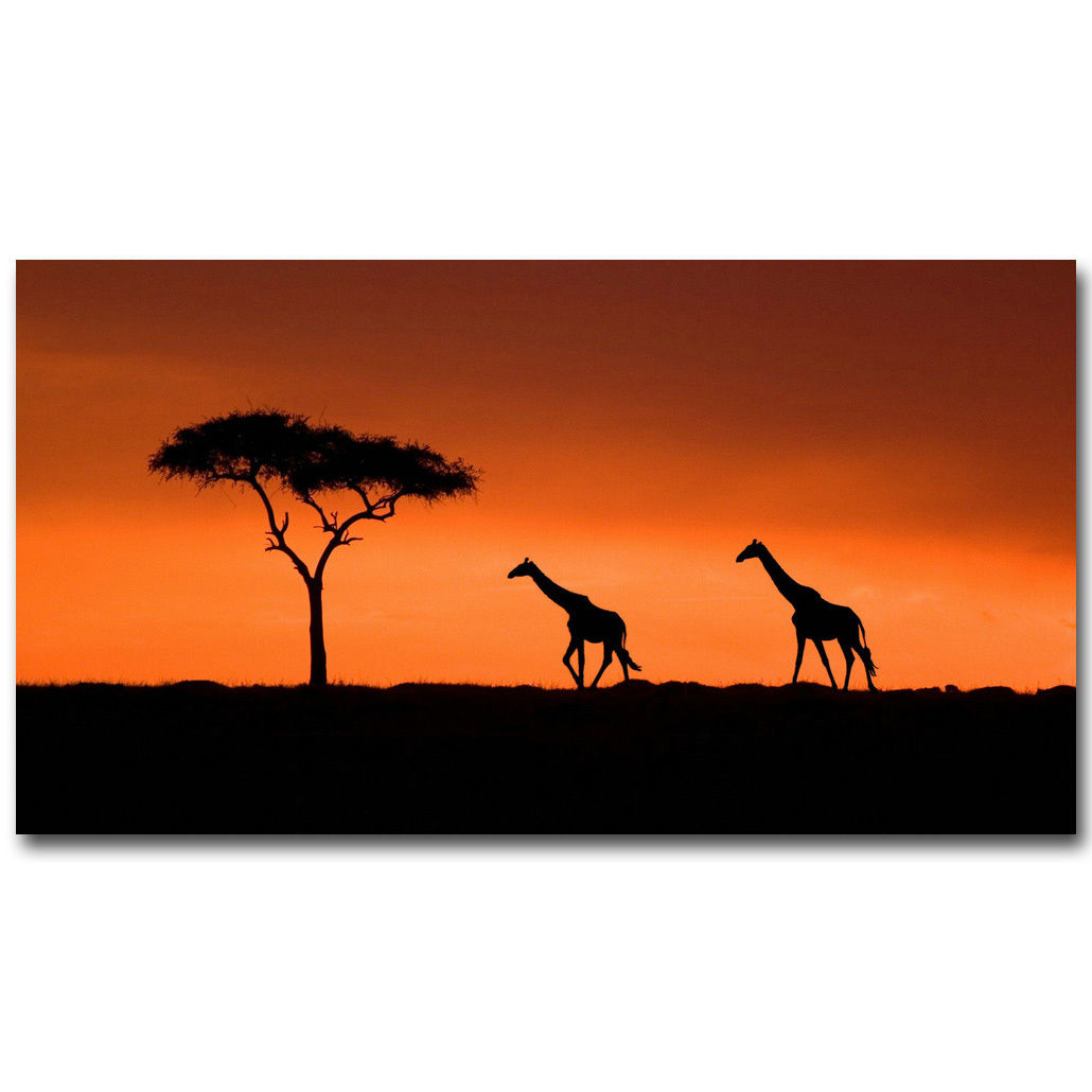 African Landscape Silhouette at GetDrawings Free download