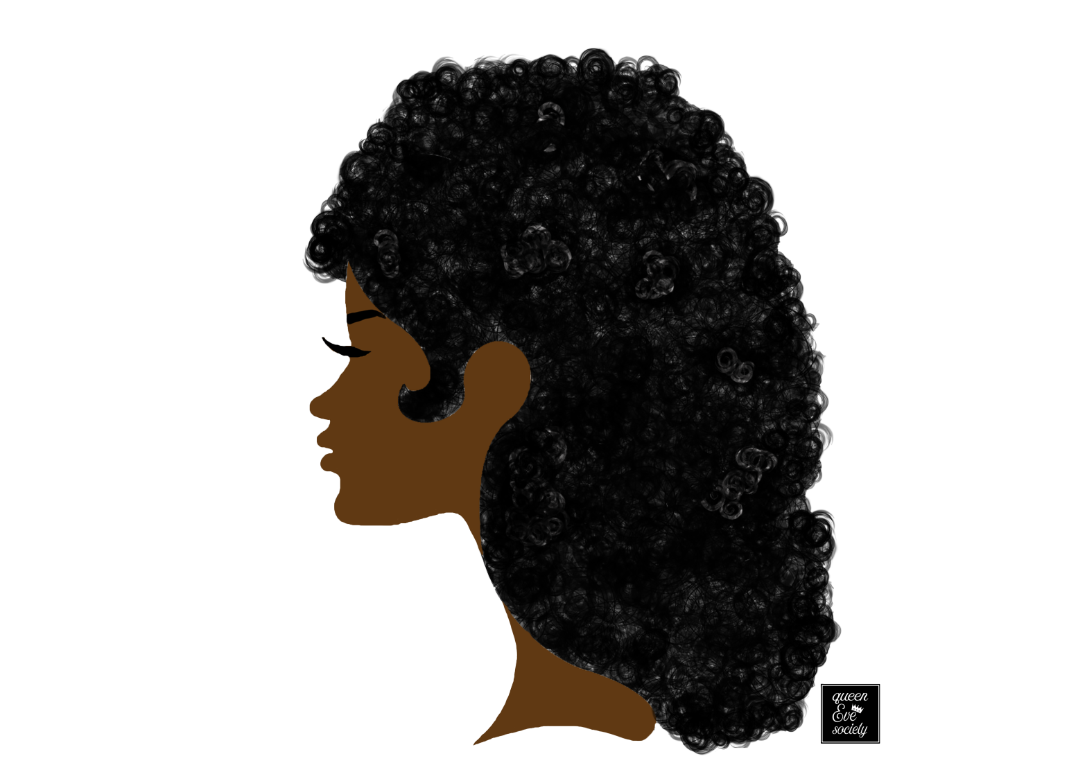 Afro Hair Silhouette At Getdrawings Free Download