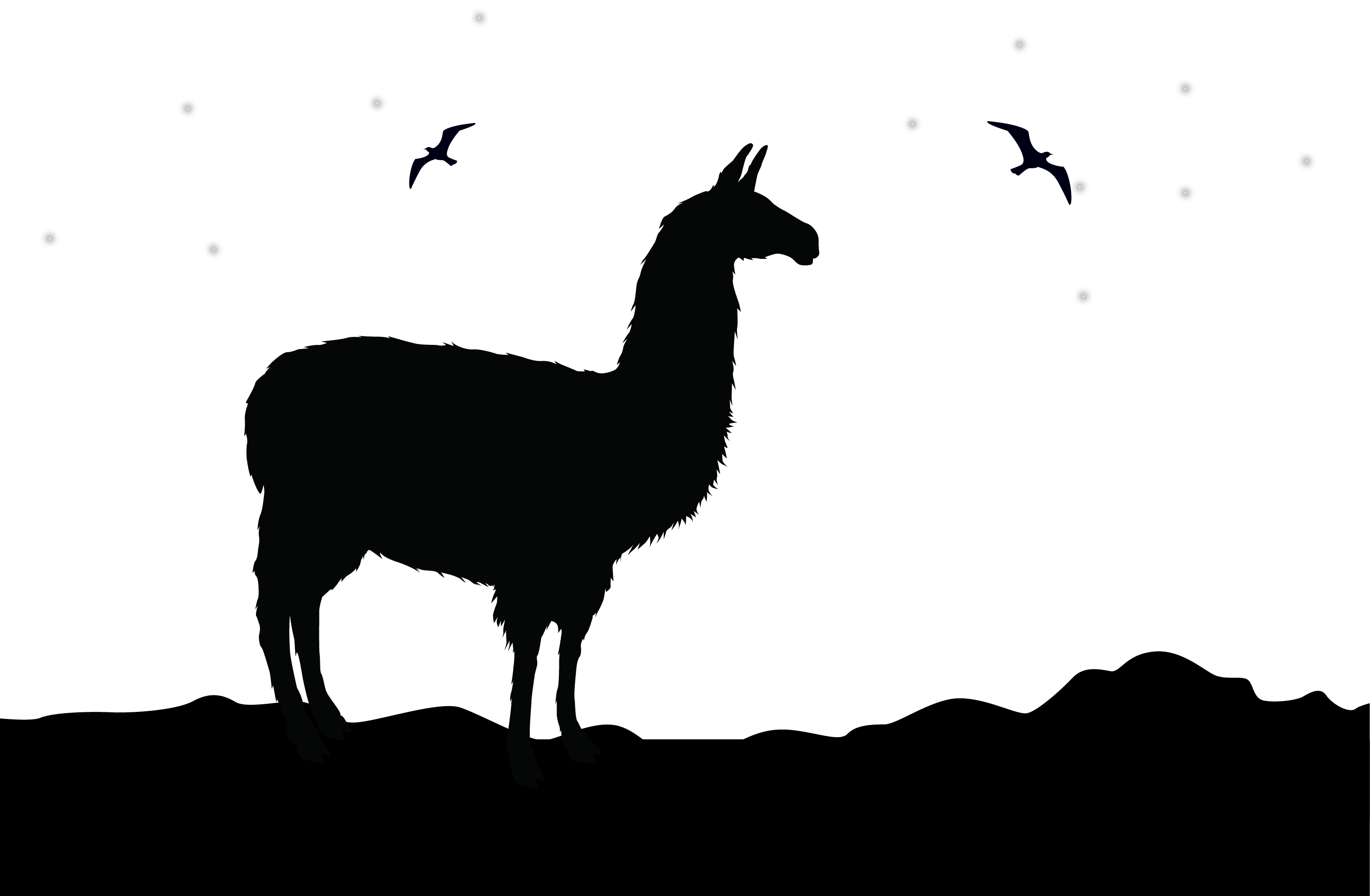 Alpaca Silhouette Clip Art at GetDrawings | Free download