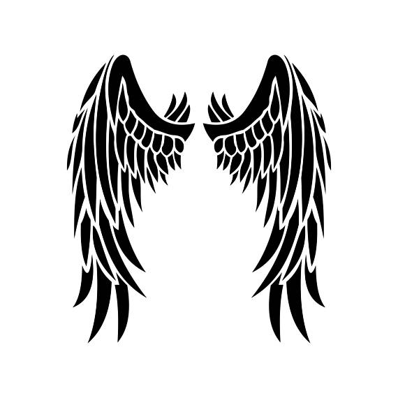 Angel Wings Silhouette Vector at GetDrawings | Free download
