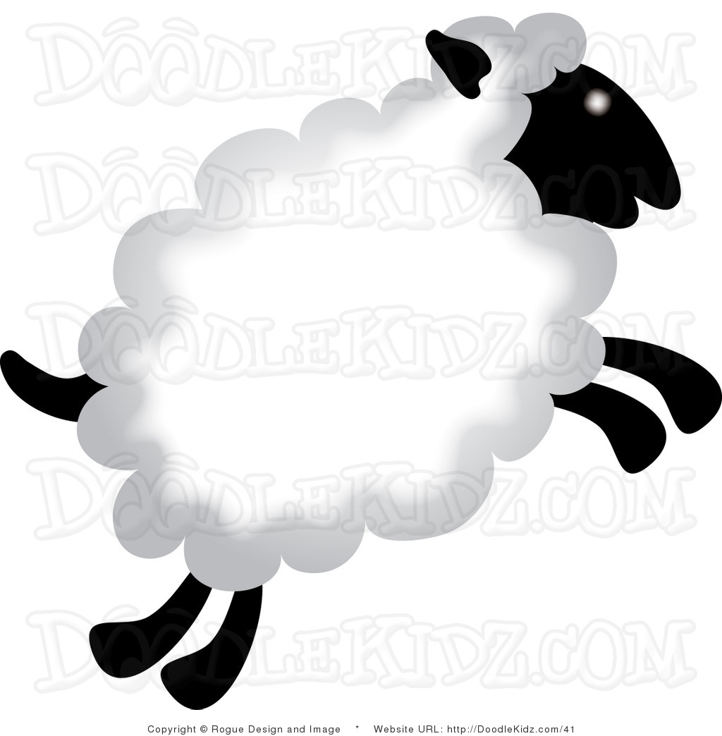 running sheep silhouette