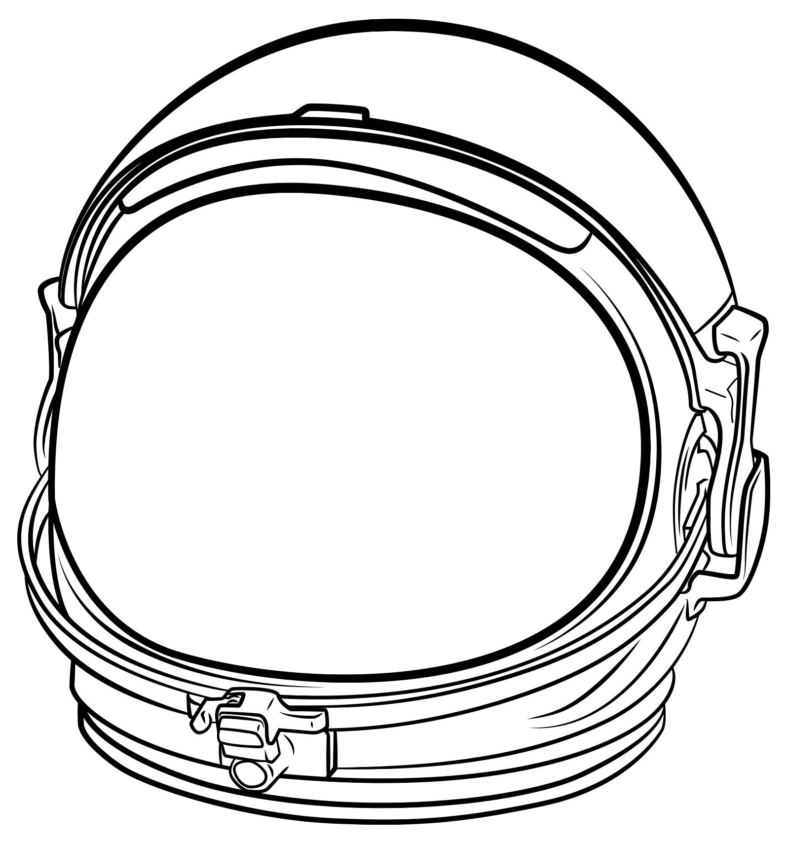 Printable Astronaut Helmet Cut Out Template