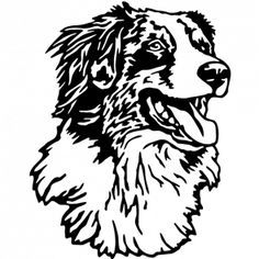 Australian Shepherd Silhouette at GetDrawings | Free download