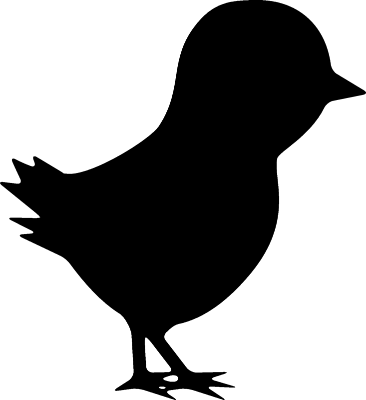 Baby Chick Silhouette at GetDrawings Free download
