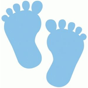 silhouette baby feet getdrawings